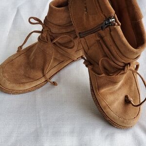 UGG Tan Suede Ankle Booties